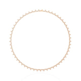 Ivana Jewels Necklaces Textured Circle Necklace