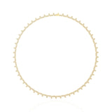 Ivana Jewels Necklaces Textured Circle Necklace