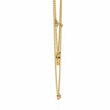 Ivana Jewels Necklaces Triple Layer Chain Necklace with Circles
