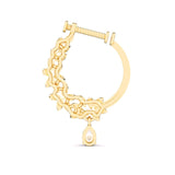 Ivana Jewels Nose Pin Fancy Shape & Round Diamond Nose Pin