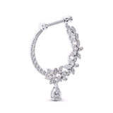 Ivana Jewels Nose Pin Fancy Shape & Round Diamond Nose Pin