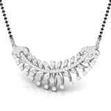 Ivana Jewels Pendant Fancy & Round Diamond Leaf Mangalsutra
