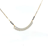 Ivana Jewels Pendant Round Cut Diamonds Minimalist Stylish Mangalsutra
