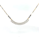Ivana Jewels Pendant Round Cut Diamonds Minimalist Stylish Mangalsutra