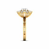 Ivana Jewels Ring Brilliant Diamond Flower Cocktail Ring