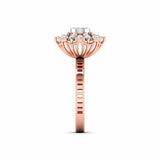 Ivana Jewels Ring Brilliant Diamond Flower Cocktail Ring