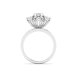Ivana Jewels Ring Brilliant Diamond Flower Cocktail Ring