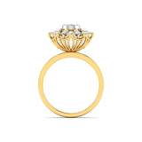 Ivana Jewels Ring Brilliant Diamond Flower Cocktail Ring