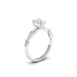 Ivana Jewels Ring Classic Oval Diamond Ring with Accents