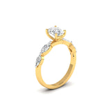 Ivana Jewels Ring Classic Oval Diamond Ring with Accents