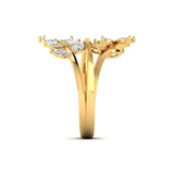 Ivana Jewels Ring Delicate Diamond Leaf Ring