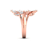 Ivana Jewels Ring Delicate Diamond Leaf Ring