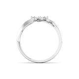 Ivana Jewels Ring Delicate Diamond Leaf Ring