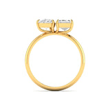 Ivana Jewels Ring Emerald & Pear Diamond Ring