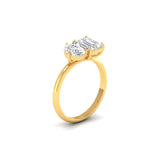 Ivana Jewels Ring Emerald & Pear Diamond Ring