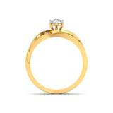 Ivana Jewels Ring Modern Gold Ring with Diamond Accents
