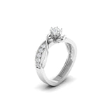 Ivana Jewels Ring Modern Gold Ring with Diamond Accents