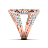 Ivana Jewels Ring Openwork Diamond Statement Ring