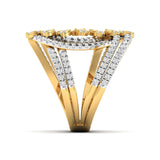 Ivana Jewels Ring Openwork Diamond Statement Ring