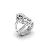 Ivana Jewels Ring Openwork Diamond Statement Ring