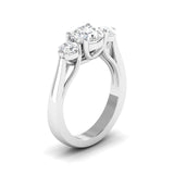 Ivana Jewels Ring Trellis Setting Three Stone Diamond Ring