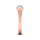 Ivana Jewels Ring Trellis Setting Three Stone Diamond Ring