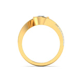 Ivana Jewels Ring Unique Swirl Diamond Ring