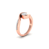 Ivana Jewels Ring Unique Swirl Diamond Ring