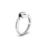 Ivana Jewels Ring Unique Swirl Diamond Ring