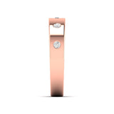 Ivana Jewels Rings 0.21 Ct Dainty Diamond Gold Band