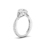 Ivana Jewels Rings 0.56ct Round & Heart Diamond Halo Ring