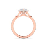 Ivana Jewels Rings 0.56ct Round & Heart Diamond Halo Ring