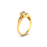 Ivana Jewels Rings 1.04 Carat Solitaire Round Cut Diamonds Halo Ring