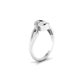 Ivana Jewels Rings 1.04 Carat Solitaire Round Cut Diamonds Halo Ring