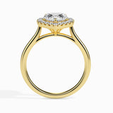 Ivana Jewels Rings 1.2 Carat Centre Solitaire Heart Shape Diamond Halo Engagement Ring
