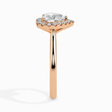 Ivana Jewels Rings 1.2 Carat Centre Solitaire Heart Shape Diamond Halo Engagement Ring