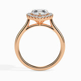 Ivana Jewels Rings 1.2 Carat Centre Solitaire Heart Shape Diamond Halo Engagement Ring