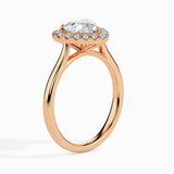 Ivana Jewels Rings 1.2 Carat Centre Solitaire Heart Shape Diamond Halo Engagement Ring