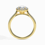 Ivana Jewels Rings 1.2 Carat Solitaire Marquise Diamond Halo Ring