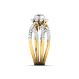 Ivana Jewels Rings 1 Carat Diamond Gold Halo Ring
