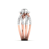 Ivana Jewels Rings 1 Carat Diamond Gold Halo Ring