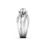 Ivana Jewels Rings 1 Carat Diamond Gold Halo Ring
