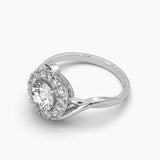 Ivana Jewels Rings 1 Carat Solitaire Round Cut Diamond Ring