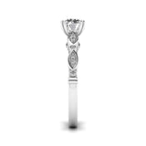 Ivana Jewels Rings 1 Carat Solitaire Round Diamond Sideways Sparkle Ring