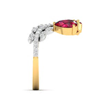 Ivana Jewels Rings 2.17 Carat Ruby Diamond Gold Ring