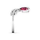 Ivana Jewels Rings 2.17 Carat Ruby Diamond Gold Ring