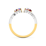 Ivana Jewels Rings 2.17 Carat Ruby Diamond Gold Ring