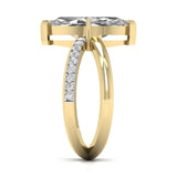 Ivana Jewels Rings 2.5 Carat Marquise Diamond Solitaire Ring