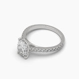 Ivana Jewels Rings 2 Carat Oval Diamond Solitaire Ring