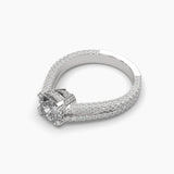 Ivana Jewels Rings 2 Carat Solitaire Diamond Cushioned Comfort Ring